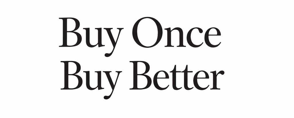 Buy Once Buy Better Logo